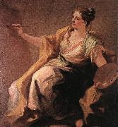 PELLEGRINI, Giovanni Antonio Allegory of Painting ag oil painting artist